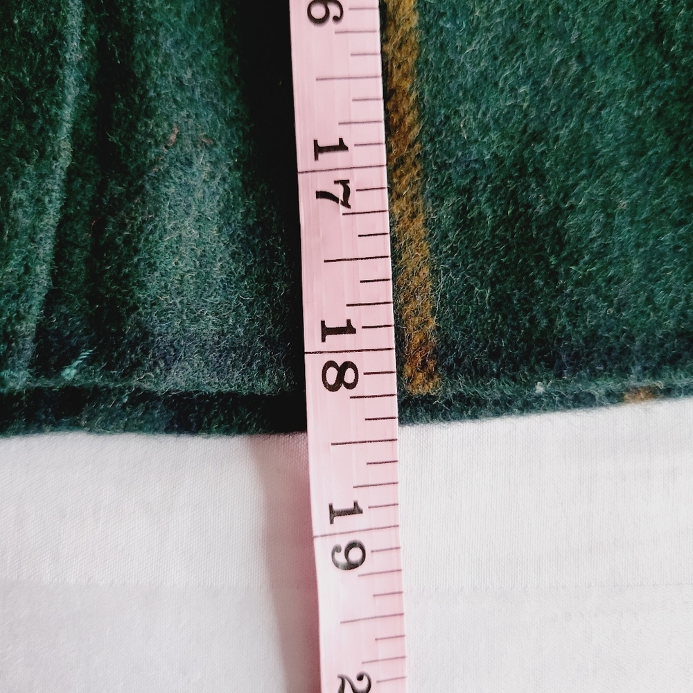 Green Plaid Button-Up Skirt - Picture 12 of 12